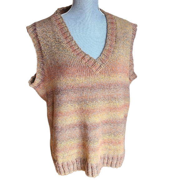 Hand Crafted Sweaters - Handmade Knit Oversized Sweater Vest